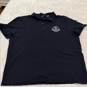 Moncler Men's polo , Has a small stain, see photos please,need dry clean
